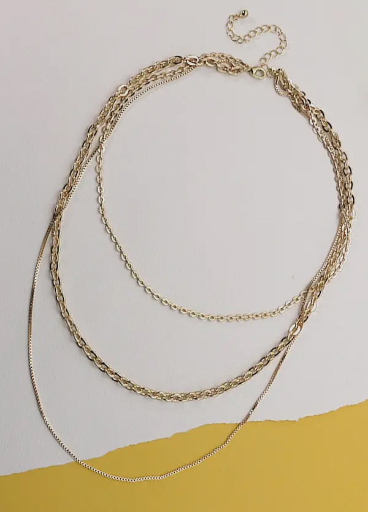 Multi Layer Link Chain Necklace
