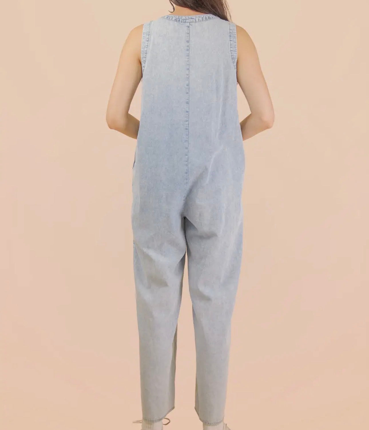 Denim Wide Leg Jumpsuit