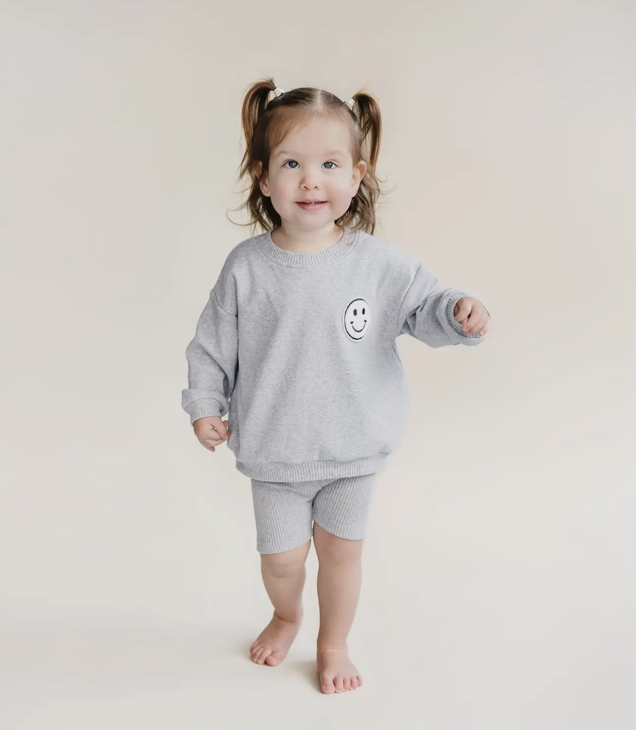 LPK Smiley Biker Shorts Set