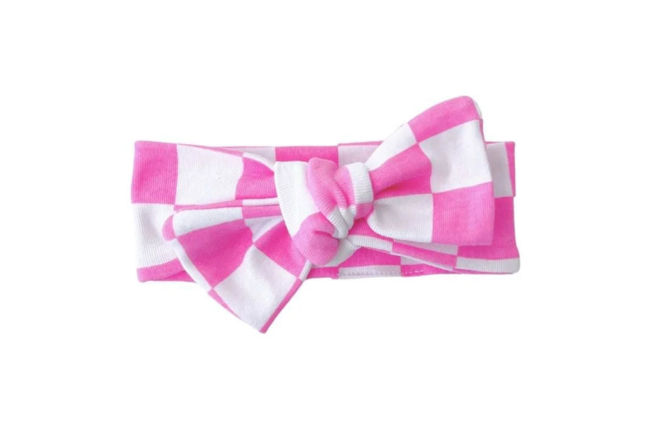 Bow | Bubblegum Pink Checkered