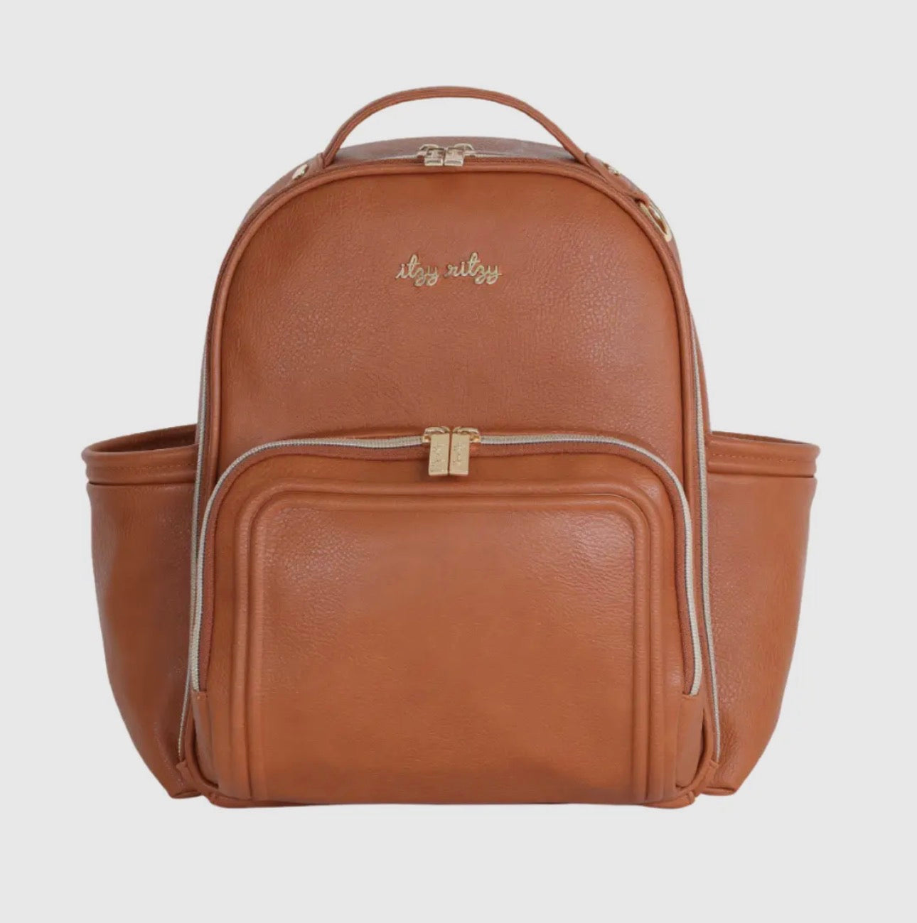 Cognac Itzy Mini Plus Backpack Diaper Bag