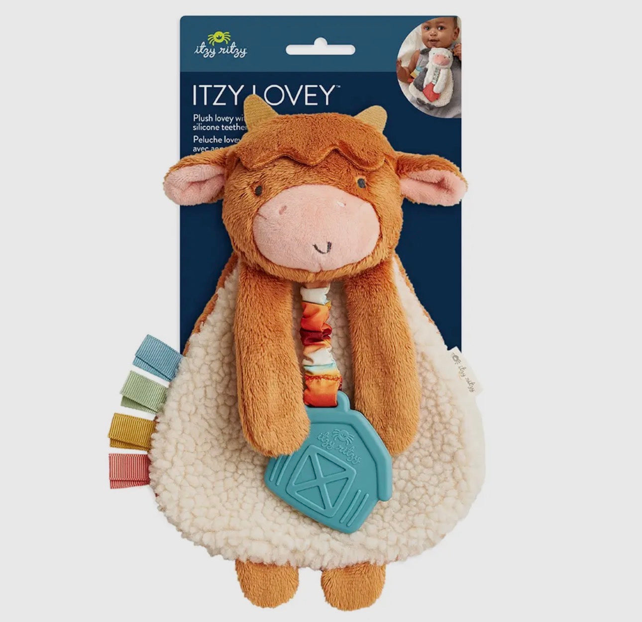 Highland Cow Itzy Friends Lovey Plush