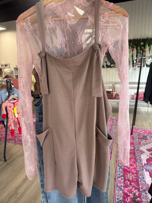 Romper | Brown