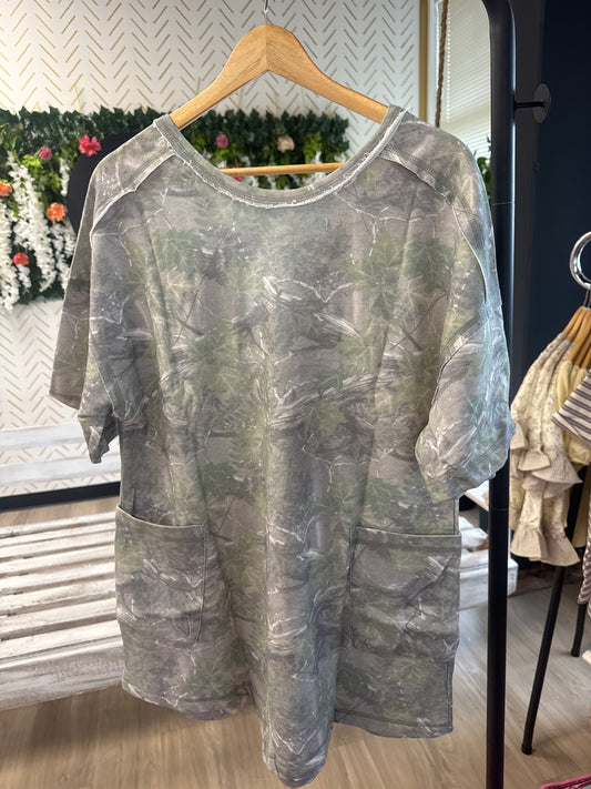 Camo Knit Romper
