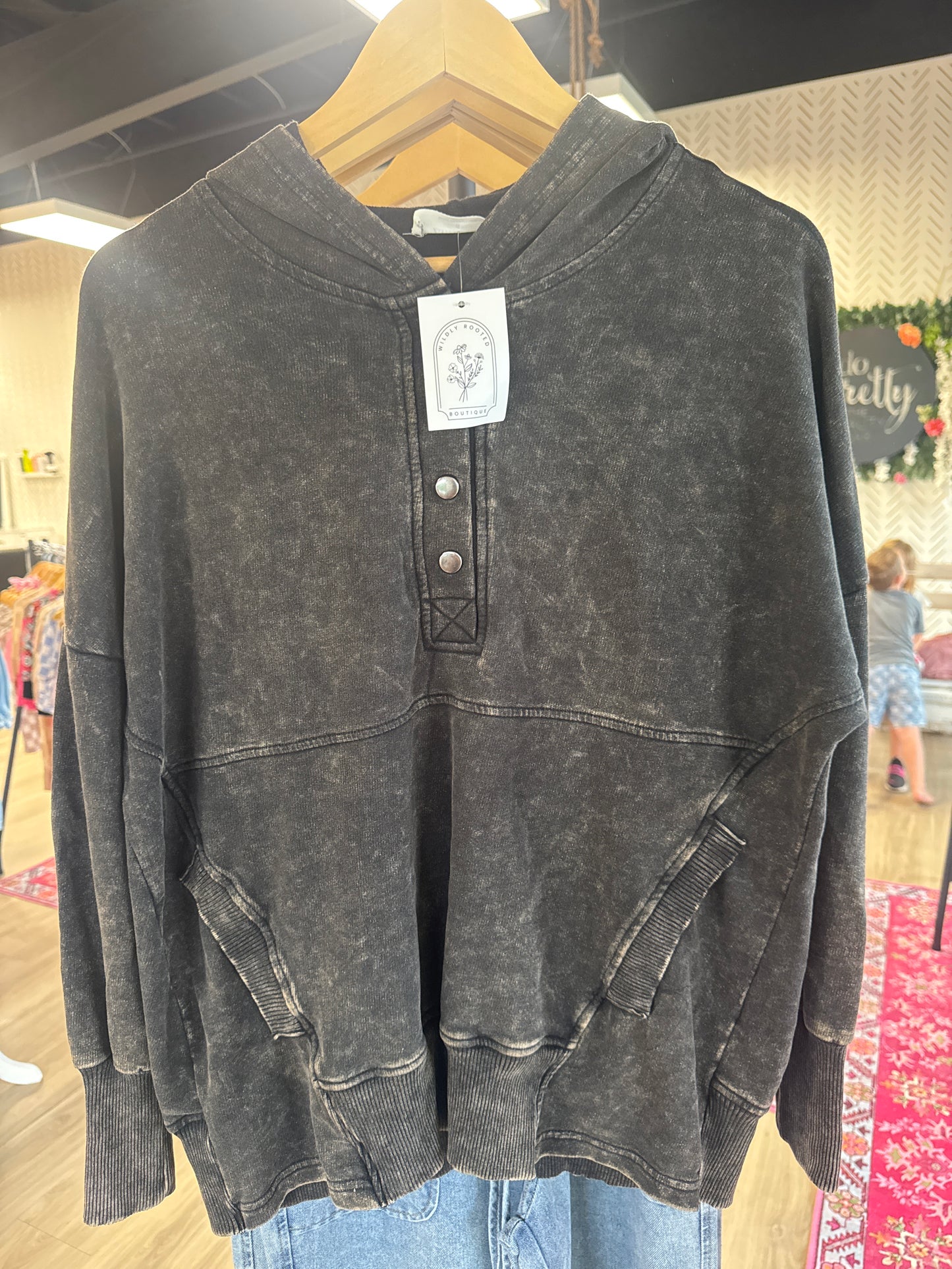 Acid Black Hoodie