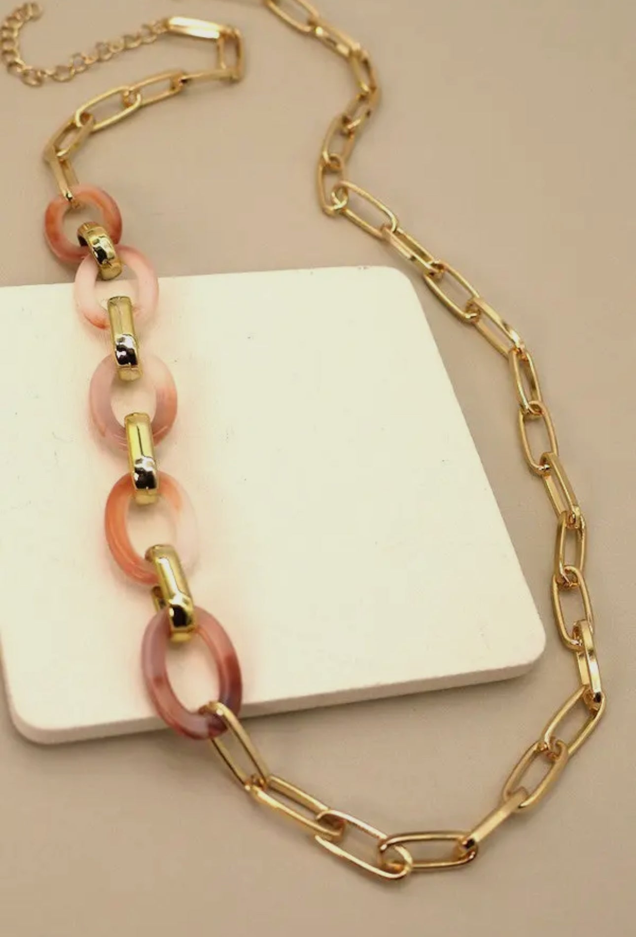 Mixed Acrylic Oval Link