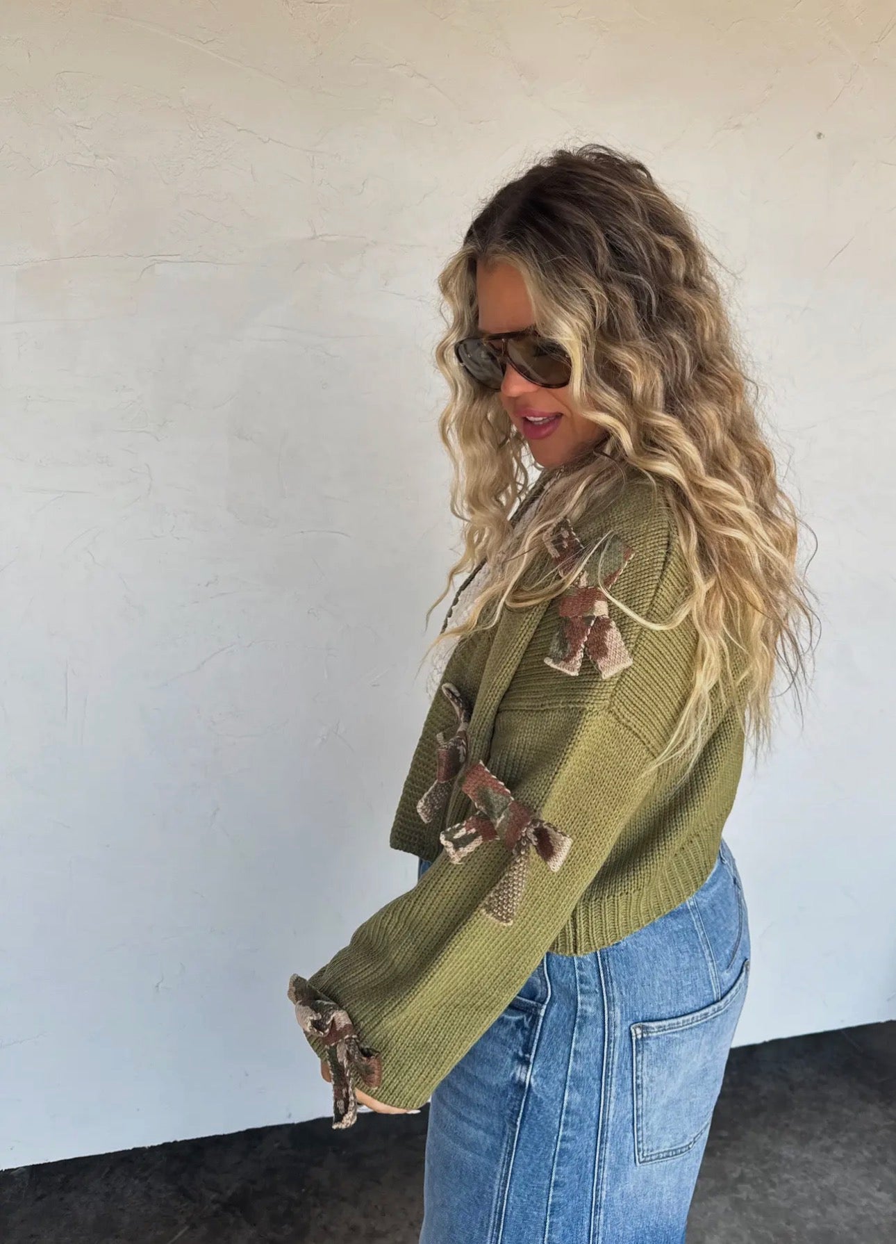 Sloane Bow Knit Cardigan