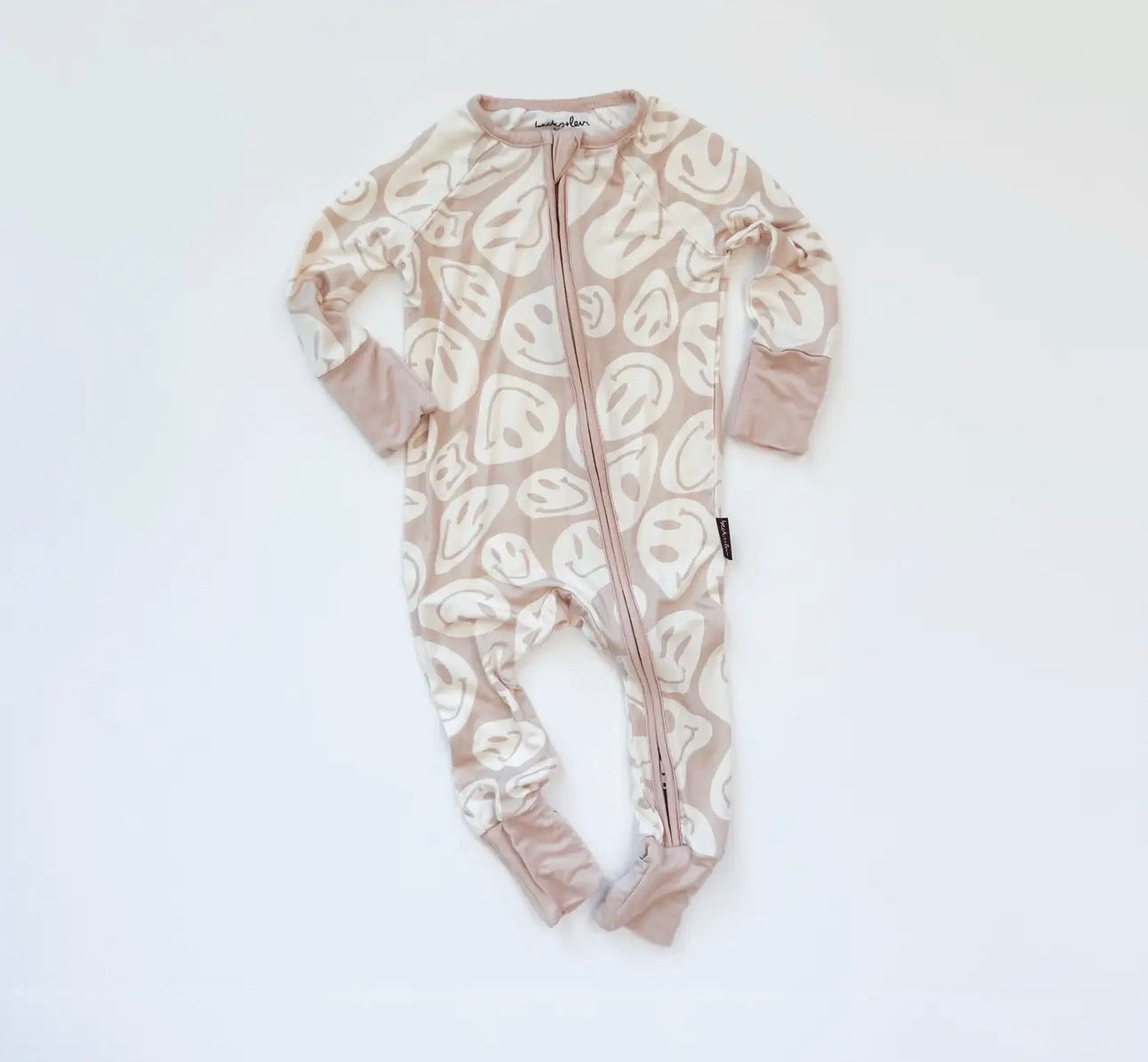 Bamboo Zip Romper | Smiley