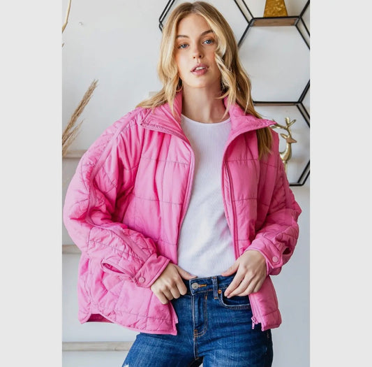 Zip Up Puffer Jacket