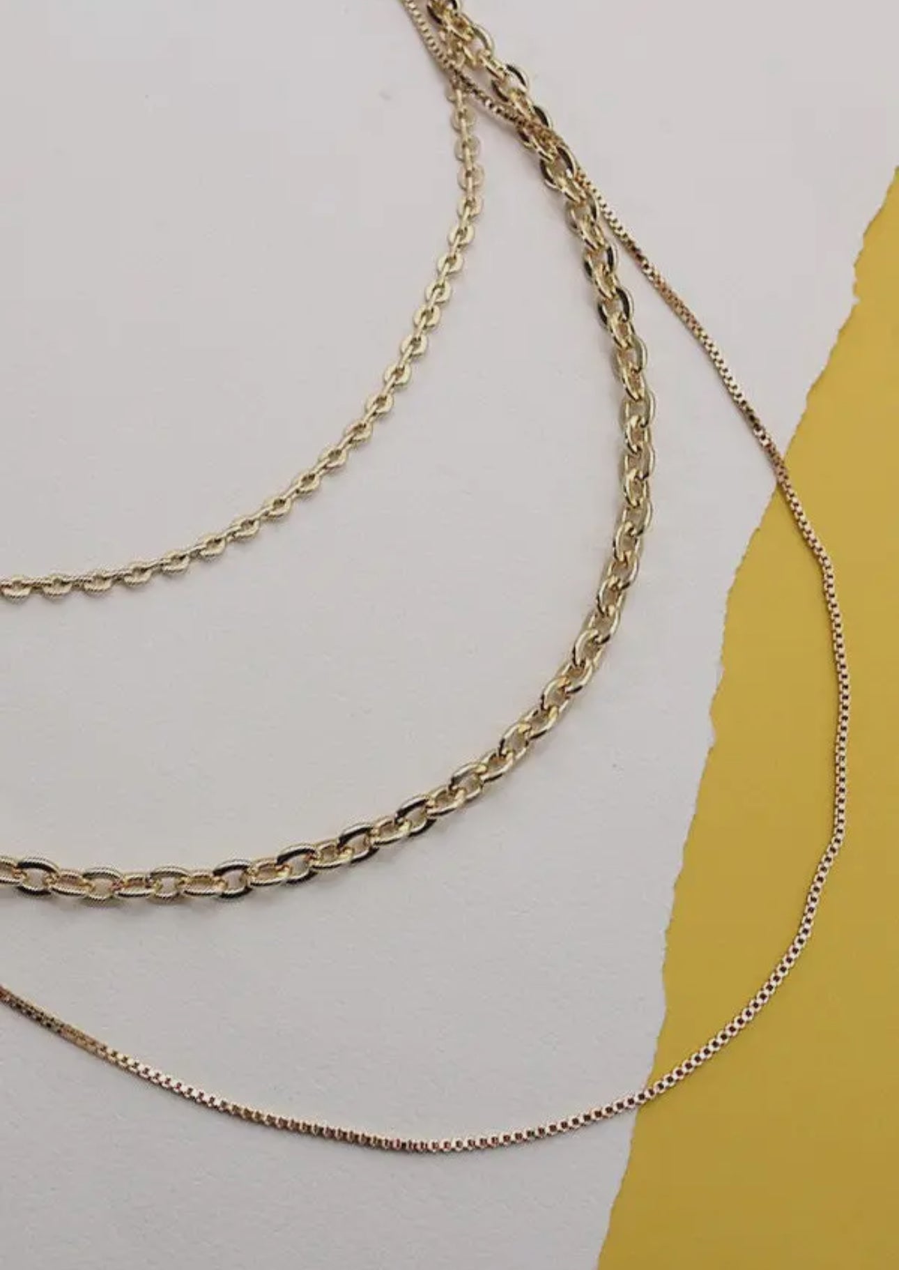 Multi Layer Link Chain Necklace