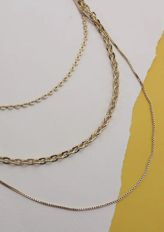 Multi Layer Link Chain Necklace