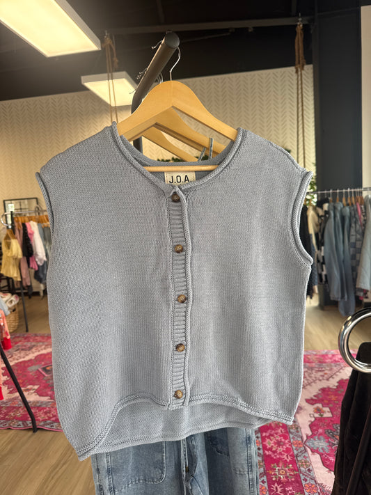 Dusty Blue | Sweater Vest