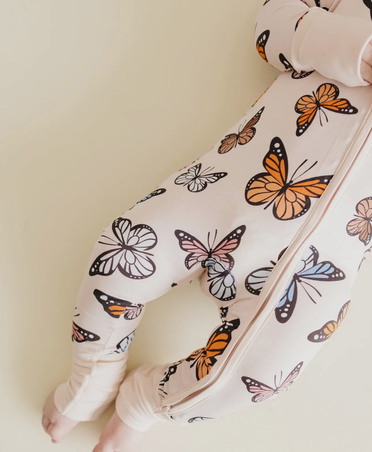 Bamboo Baby Zip Romper | Butterflies