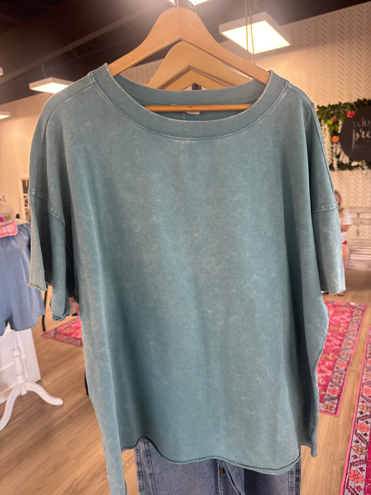 Raw Edge Ash Jade Tee