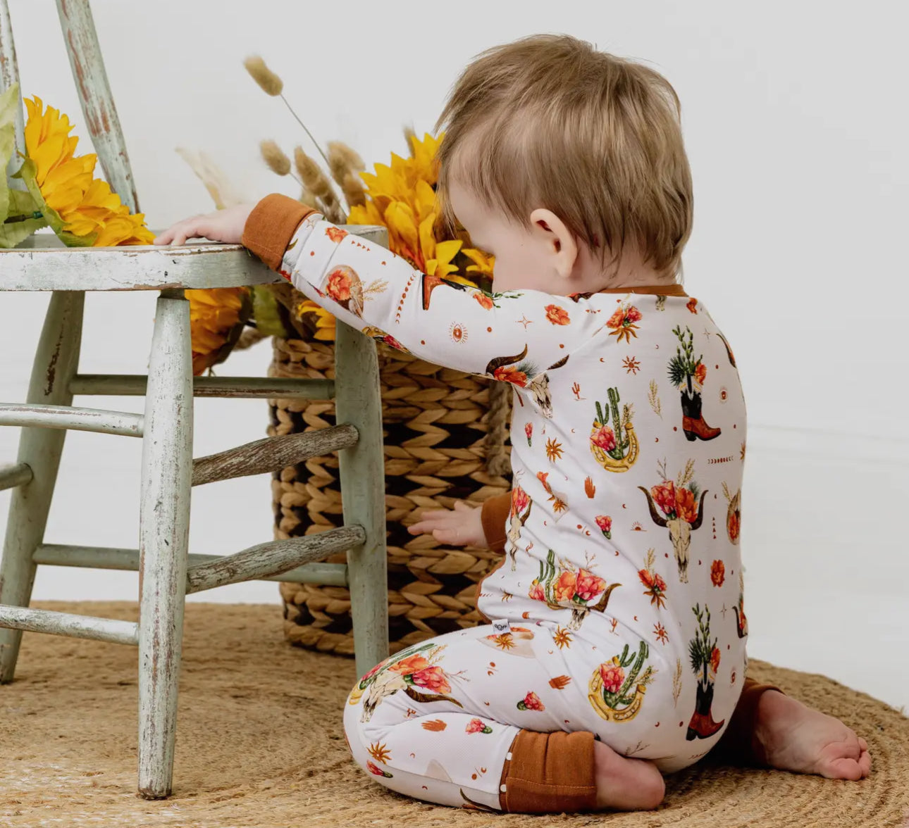 Bamboo Baby Zip Romper | Desert Dreams