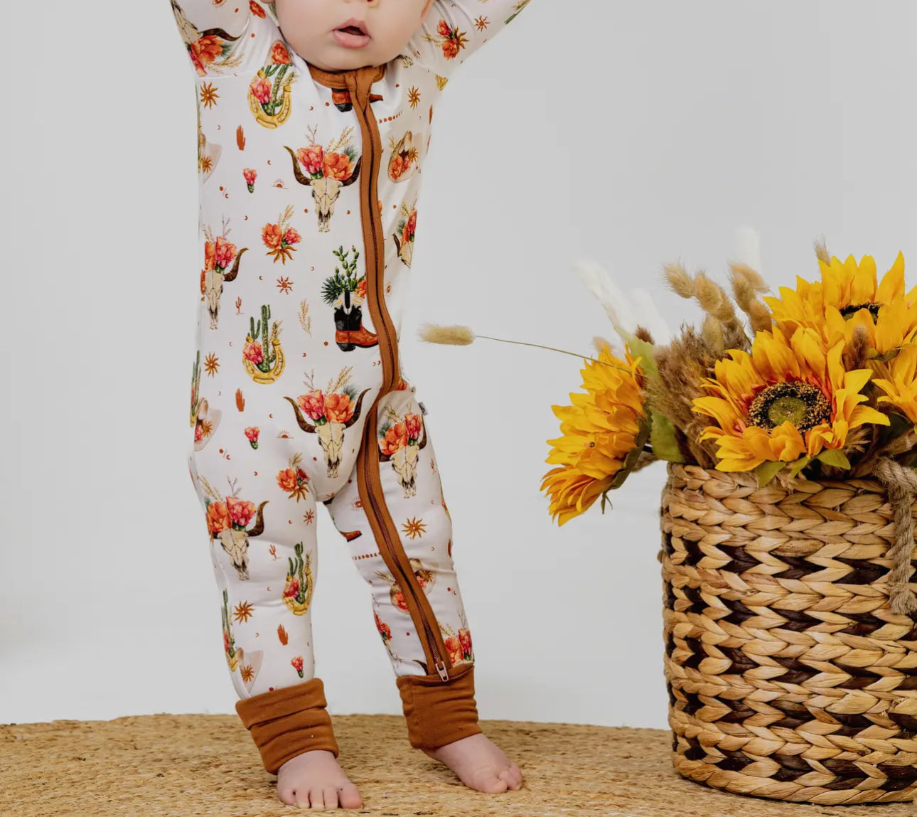 Bamboo Baby Zip Romper | Desert Dreams
