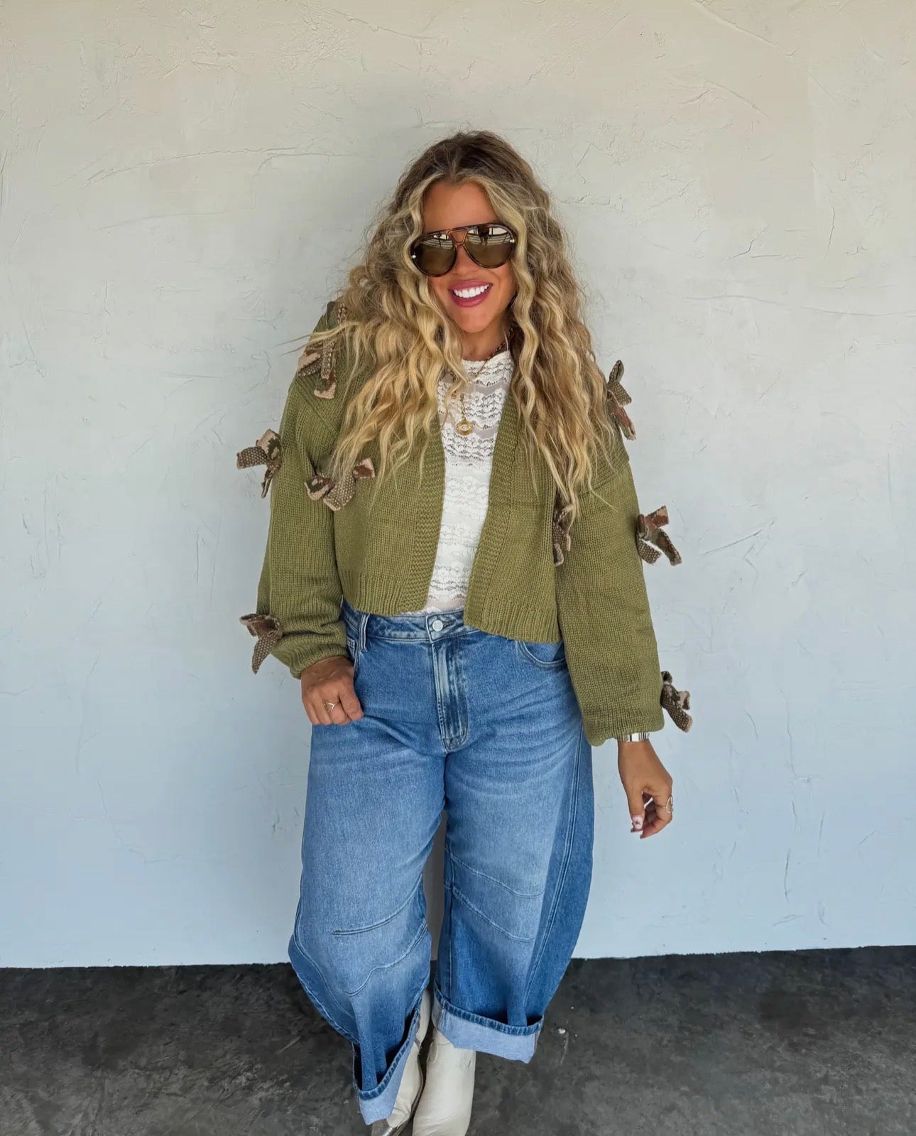 Sloane Bow Knit Cardigan
