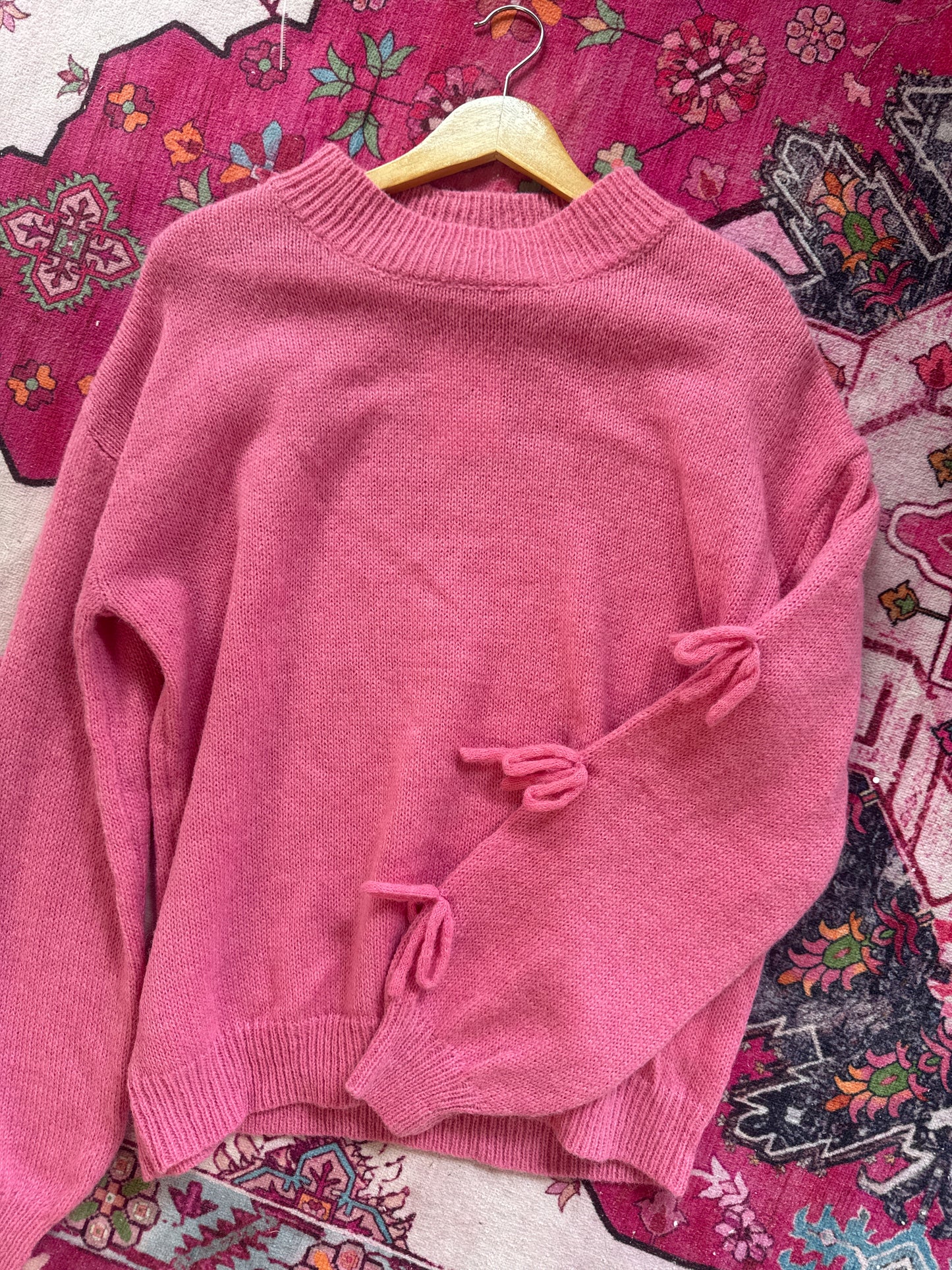 Pink Bow Sweater