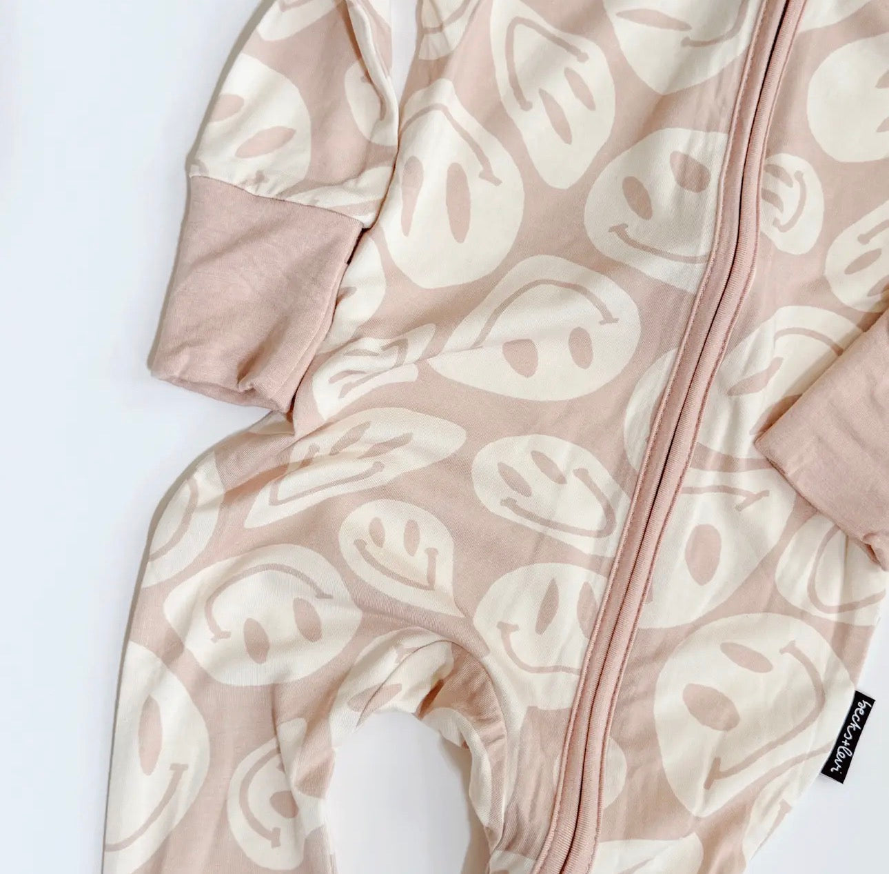 Bamboo Zip Romper | Smiley