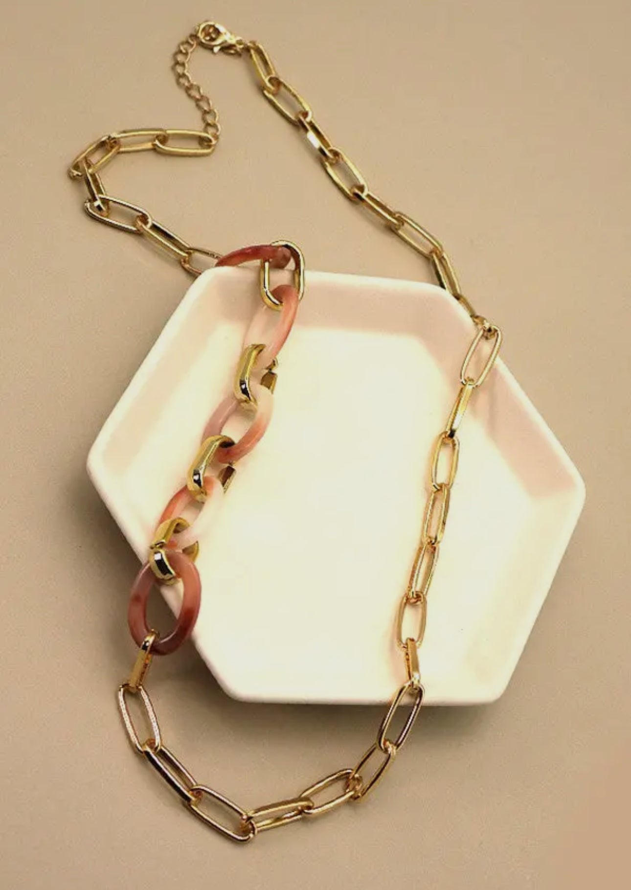 Mixed Acrylic Oval Link