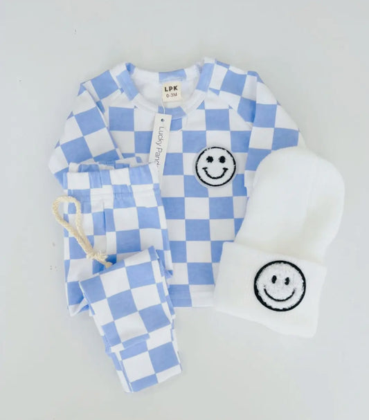 Lounge Set | Blue Checkered