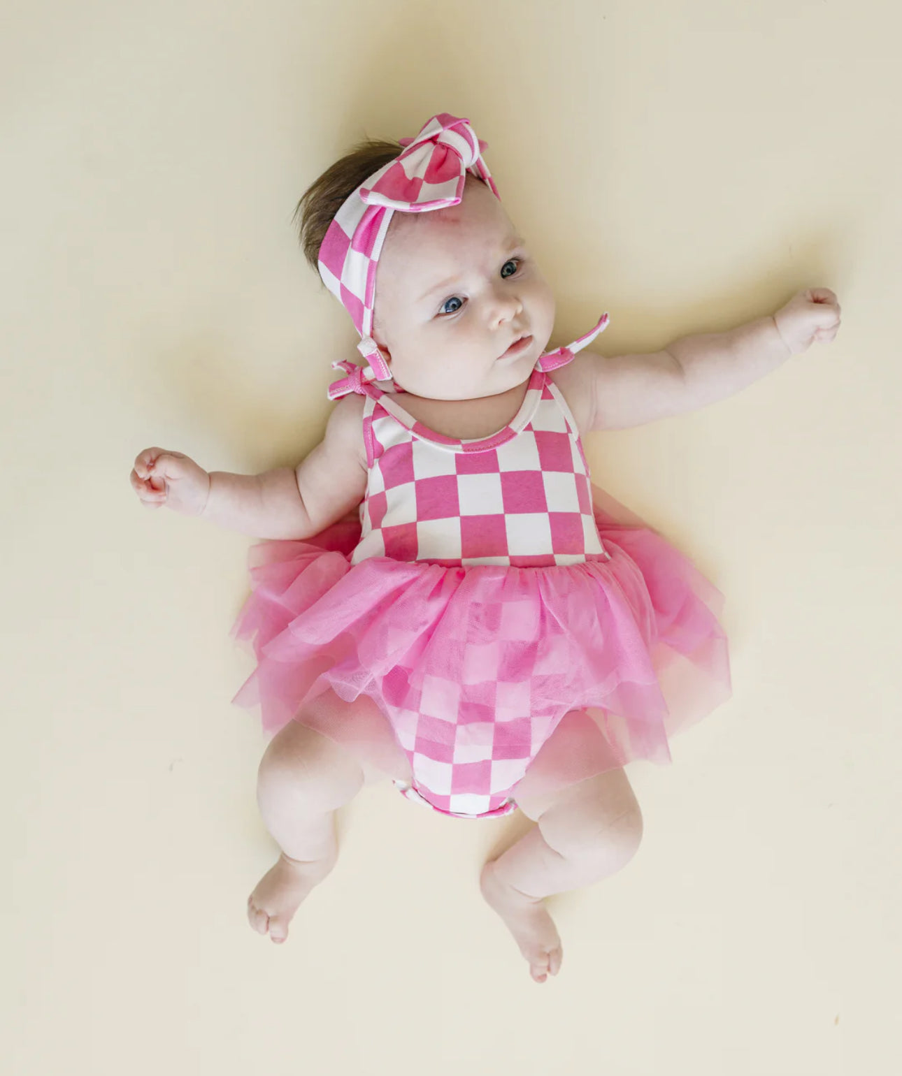Bow | Bubblegum Pink Checkered